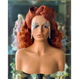 Rockabilly Inspired Copper Lacefront Wig